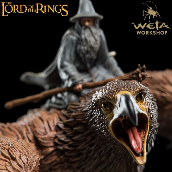 Weta Collectibles Lord of the Rings Gandalf on Gwaihir Statue, Razors Edge Collectibles